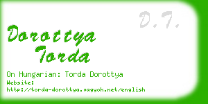 dorottya torda business card